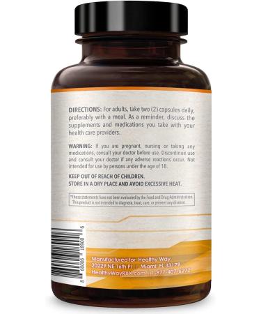 Healthy Way CoQ10 400mg - 200 Capsules | Heart Health Support & Blood Pressure Maintenance | Antioxidant | Non-GMO - Buy Online on GoSupps.com