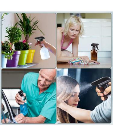 Replacement Spray Bottle Nozzle - Black Sprayer Head for 8oz/16oz Glass Bottles - 3 Pack Mist Stream Sprayers for Home Kitchen Garden & Office - Buy Online on GoSupps.com