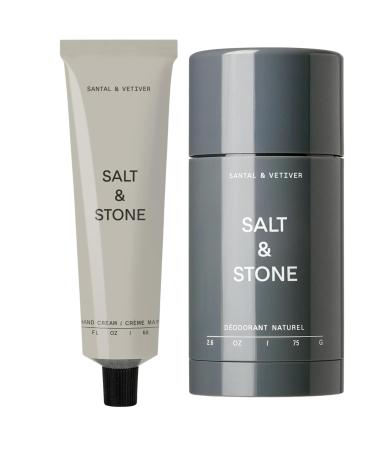 Salt & Stone Sensitive Skin Gel Deodorant + Hand Cream | Santal & Vetiver