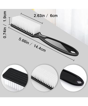 HOFASON Handle Grip Nail Brush Set for Men and Women - 6 Pack Hand and Fingernail Cleaner Brushes for Manicure and Scrub Cleaning - Black - Buy Online on GoSupps.com