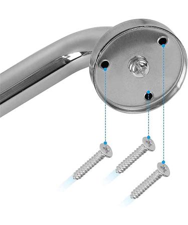 Non-Slip Bathroom Grab Bars Bathroom Grab Bar 304 Stainless Steel Safety Handrail Non-Slip Grip Bracket Silver - Buy Online on GoSupps.com