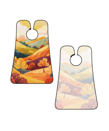 Cartoon Hills Print Beard Bib Apron - Non-Stick Men's Hair Catcher for Shaving | Perfect Gift for Men - One Size Black - Buy Online on GoSupps.com