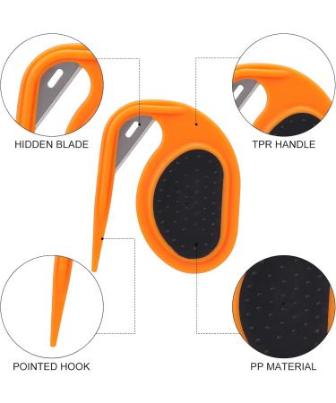 2Pcs Knotting Comb for Cats Dogs Portable Dematting Comb for Dogs Cats with Anti-Slip Handle Pet Hair Knot Remover Cat Dog Comb for Removing Tangled and Loose Hair (Black + Orange) - Buy Online on GoSupps.com