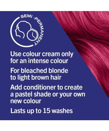 Live Ultra Brights Or Pastels Vibrant Pink Hair Dye 91 Raspberry Rebel - Semi-Permanent 1 Count - Buy Online on GoSupps.com