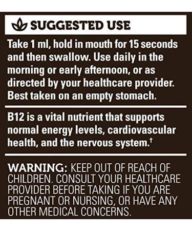 Organic Global Healing Center Vegansafe B12 2500mcg Liquid Drops | 2-in-1 Methylcobalamin & Adenosylcobalamin Blend for Energy, Mood, Heart Health | 30-Day Supply - Buy Online on GoSupps.com