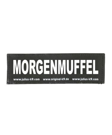Julius-K9 162LR-G-33288 Velcro label MORGENMUFFEL black MORGENMUFFEL large