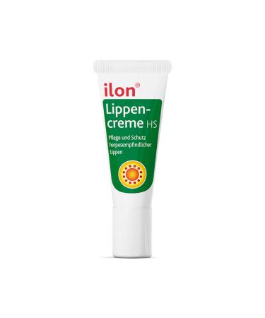 Ilon lip cream HS 10 ml care and antiviral protection - acute and preventive for lip herpes for daily use with patented microalgic active fabric Spiralin 10 ml 1 piece 10 ml (1 Pack)
