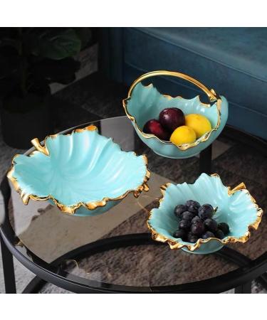 Kitchen Countertop Fruit Rack Fruit Basket Ceramic Fruit Bowl Creative Fruit Basket Countertop Fruit Bowl Stand Bread Vegetable Snacks Organizer Storage for Kitchen Fruit Trays for Party (Color : B B 3pcs - Buy Online on GoSupps.com