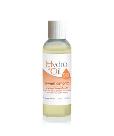 Hydro 2 Oil Sweet Almond Massage Oil 4.2 fl oz - Water Dispersible Formula with Sweet Almond Oil for Nourishing Relaxation