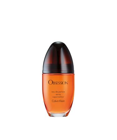 Calvin Klein Obsession Eau de Parfum Ambery Women's Perfume With Notes of Mandarin Bergamot Jasmine & Patchouli Long Lasting Fragrance 1 fl. Oz