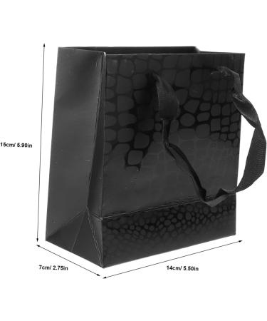 HOMSFOU 10pcs Black Gift Bag Gift Bags Bulk Gift Bag for Men Party Bags Gift Bag Bulk Bags for Hotel Guests Bulk Gift Bags Party Favor Bag Gifts Bags White Card Paper Xs 15c - Buy Online on GoSupps.com
