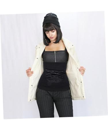 FRCOLOR Warm Wool Cashmere Kidney & Lumbar Support Belt - Winter Stomach Binder & Back Brace - XL Black - Buy Online on GoSupps.com