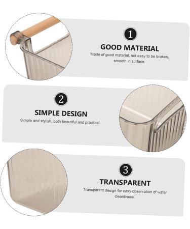 FRCOLOR Nail Soak Bowl Nail Art Accessory Nails Exfoliating Containers Nail Art Soak Bowl Nail Art Bowl Nail Manicure Bowls Trending Products 2023 Soaking Container Beech Organizer Wood 28x15.5cm Grey - Buy Online on GoSupps.com