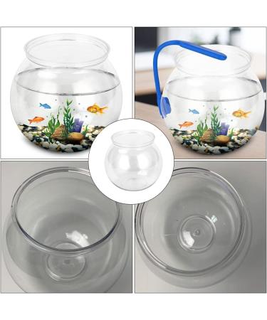 Balacoo 3 Gallon Clear Plastic Goldfish Tank | Decorative Small Fish Bowl Aquarium & Plant Pot - Buy Online on GoSupps.com