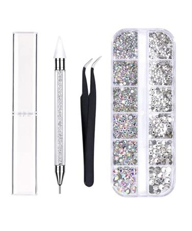 Nail Art Rhinestones Decorations Picking Pen Dotting Pen Nails Tweezer for Girls DIY Nail Art Designs Manicure Decoration Nail Art Rhinestones Decorations