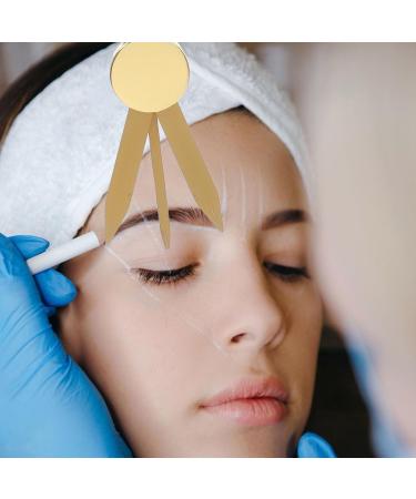 FOMIYES Eyebrow Stencil Ruler Stainless Steel Eyebrow Ruler 3 Point Positioning Makeup Caliper Ruler for Microblading - Buy Online on GoSupps.com