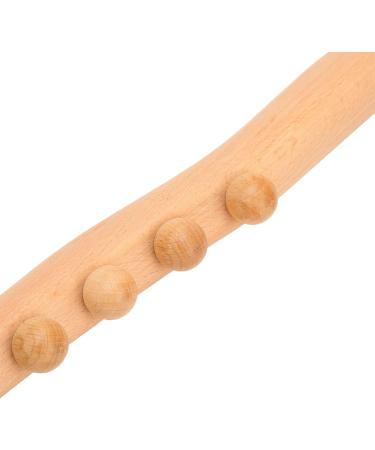 Holz Therapy Massage Device - 23.9 Schabestab Gua Sha Massage Stick for Lymphatic Drainage & Anti-Cellulite | Wood Scratching Massage Stick for Back Stomach & Shoulders - Buy Online on GoSupps.com