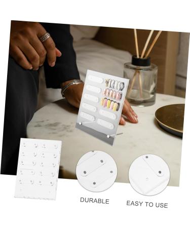 minkissy 1 Set Nail Display Board Nail Color Cards Nail Display Polish Board Salon Nail Color Board Diy Nail Practice Acrylic Display Risers Nail Art Display Tool Work Dropshipping 20x16cm Transparent 1 - Buy Online on GoSupps.com