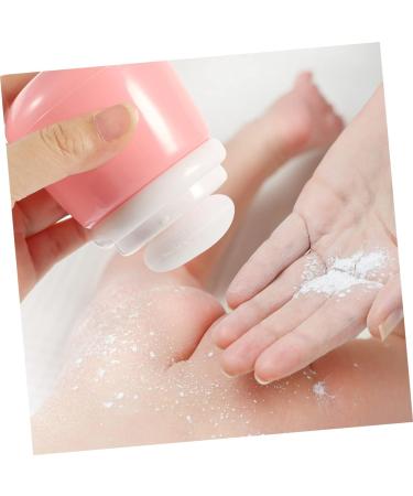 Healifty 3pcs Powder Puff Box Set - Travel Dispenser with Loose Powder Sponge | Cute Pink Container for Baby Powder, Body Powder, Talcum Powder | 10X7CM - Buy Online on GoSupps.com