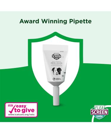 Flea Screen Combo Small Dog (3 Pipettes) - 12 Weeks Treatment for Dogs (2-10kg) & Puppies - Kills Fleas, Eggs & Ticks - Buy Online on GoSupps.com