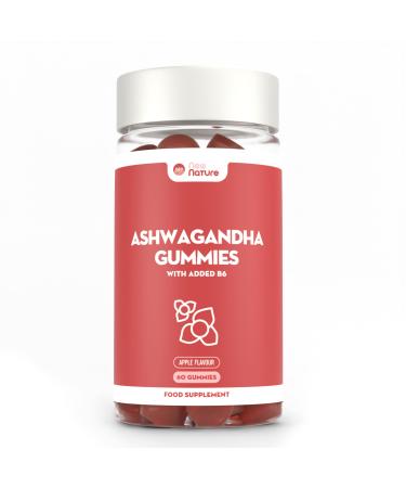 Gummies d'Ashwagandha 1500mg - Compl ment Alimentaire Haute Concentration avec Vitamine B6 - Saveur Naturelle de Pomme - 60 Gummies