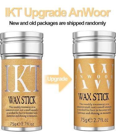 AnWoor Hair Wax Stick for Flyaways Smoothing Pomade & Hair Bun Maker for Kids Women & Girls (2.7 oz) - Yellow - Shop Internationally - Buy Online on GoSupps.com