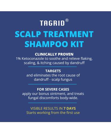 Ketoconazole Shampoo Kit | 1% Dandruff Treatment for Itchy Scalp & Psoriasis | 8.4oz Scalp Relief & Dermatitis Care - Buy Online on GoSupps.com