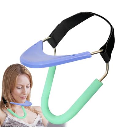 Eastuy Neck Support Collar Extension - Portable Posture Correction Belt for Workers Teachers & Students - Adjustable Neck Support in Blue - Buy Online on GoSupps.com
