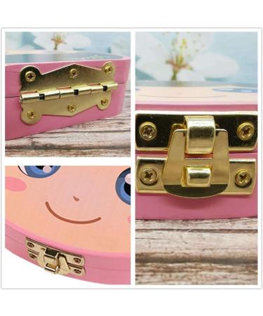 Baby Teeth Keepsake Box - Wooden Tooth Storage Box for Boys - Pink Kids Tooth Box - Buy Online on GoSupps.com