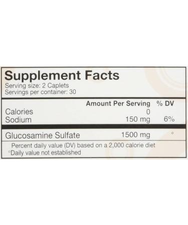 DONA Crystalline Glucosamine Sulfate 60 Caplets - Health and Beauty Supplement - Buy Online on GoSupps.com