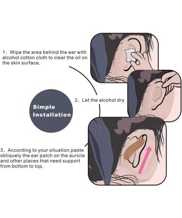 Invisible Ear Tape for Big Ears - 60 Pcs Silicone Stickers for Adults - Non-Surgical & Pain-Free Ear Corrector - Buy Online on GoSupps.com