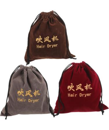 Healeved 9 Pcs Hair Dryer Storage Bag Velvet Storage Bag Travel Makeup Bag Organizer Travel Blow Dryer Fabric 29.5x27cmx3pcs As Shownx3pcs - Buy Online on GoSupps.com