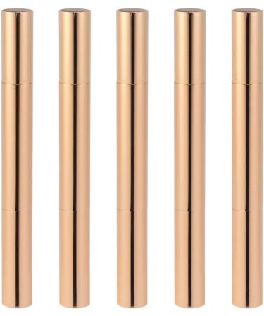 Lurrose 5pcs 3ml Empty Nail Oil Twist Pen Bright Gold Nail Polish Pens Disposable Cosmetic Container Lip Gloss Brush Applicators Eyelash Growth Liquid Tube for Women Girls - Buy Online on GoSupps.com