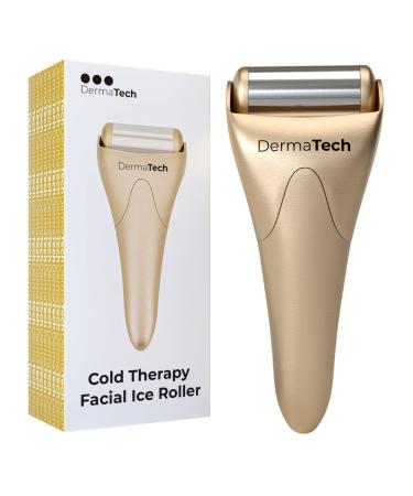 Cold Therapy Facial Ice Roller | Ice Roller for Face & Eye Puffiness Relief | Stainless Steel Cooling Face Massager Roller | Aesthetic Ice Roller Gold
