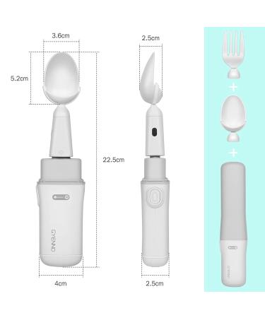 GYENNO Parkinson Spoon and Fork for Hand Tremors - Stable 360 Solution for 85% Tremor Reduction - Buy Online on GoSupps.com