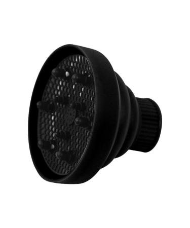 Hair Dryer Vent Cover | Blow Dryer Attachment Hood | Heat Resistant Hair Dryer Hood | Heat Resistant Silicone Hair Dryer Vent Hood Foldable Multifunctional Hair Dryer Accessories black