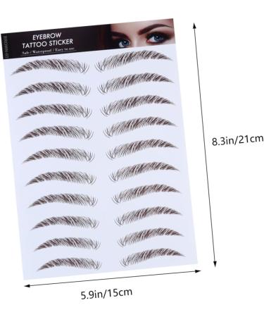 FOMIYES Authentic Eyebrows Stickers 8 pcs s tool stickers Makeup Brow Sticker Eyebrow Stencils shaper transport 4d - Buy Online on GoSupps.com