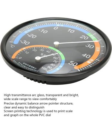 Ankroyu Mini Digital Round Hygrometer Thermometer - Accurate Interior & Exterior Temp Measurement for Incubators Reptiles & Plant Terrariums (Black) - Buy Online on GoSupps.com