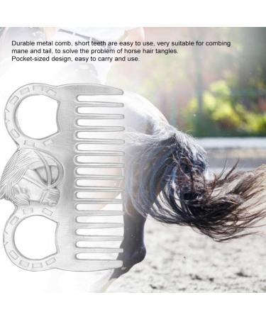 Zerodi Horse Hair Comb | Portable Metal Comb for Cattle & Horses | Polile Tech for All Hair Types - Buy Online on GoSupps.com