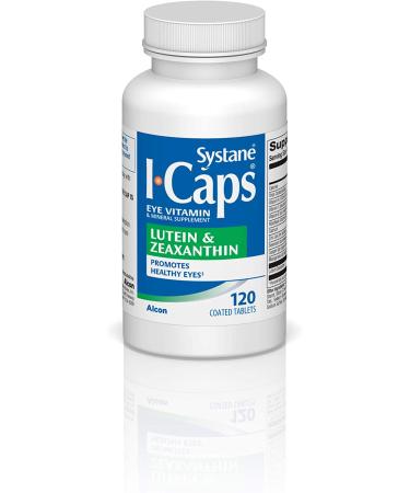 Systane ICaps Lutein & Zeaxanthin Eye Vitamin 120 Coated Tablets - 1 Pack - Buy Online on GoSupps.com