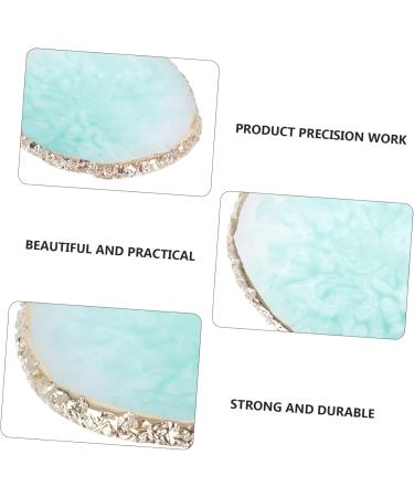  FOMIYES FOMIYES 1 Piece Nail Art Puck Nail Art Paint Kit Manicure Mixing Mix Nail Art Plate Nail Polish Nail Art Mixing Tray DIY Coloring Plate Nail Art Paint Plate Color Mix Green Resin - Buy Online on GoSupps.com