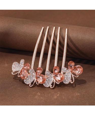4-Piece Vintage Butterfly Hair Accessories | Crystal Bead Headdress for Women & Girls - Buy Online on GoSupps.com