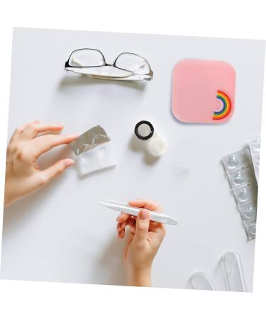 Buy Solustrie 8 STK Contact Lens Container Set | Tweezers & Storage Case for Travel | Ideal Lens Storage Solution - Buy Online on GoSupps.com