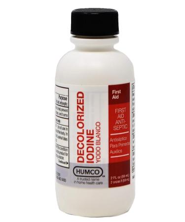 Iodides Tincture (Decolorized Iodine) 2 oz (Pack of 2)