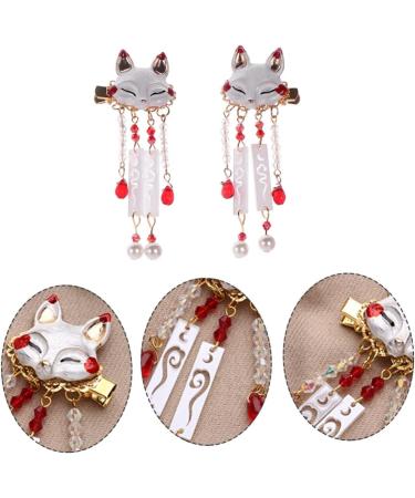 Mikinona 1 Pair Tassel Drop Barrette Alligator Hair Clips Chinese Hair Accessories Women Tassel Hair Clip Tassel Hairpin Tassel Animal Hair Clip Chinese Tassel Hair Clips Tassel Barrette - Buy Online on GoSupps.com