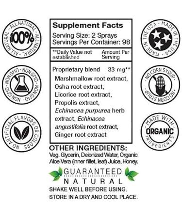 Vocal Eze Throat Spray | Herbal Immune Support for Sore & Dry Throat | All Natural Ingredients - 1 Fl Oz - Buy Online on GoSupps.com