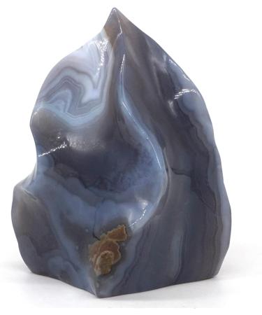 YEJIANGHUA 280g Natural Gemstone Gray Agate Geode Palm Stone Crystal Materials Specimen Rock Reiki Healing Stone Craft Home Decoration Gift - Buy Online on GoSupps.com