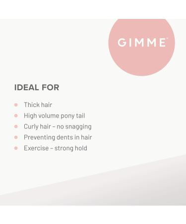 GIMME Bands Thick Fit Hair Ties | No Break Microfiber Elastics for Thick Hair | Gentle Hold, No Snagging or Breakage | Black Onyx - Buy Online on GoSupps.com