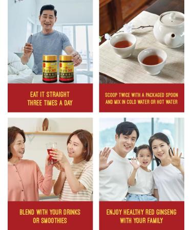 FARMER QUEEN 960g / 34oz HongSamJeong Korean 6 Years Red Ginseng Gold Extract 240g (8.5oz) X 4ea - Buy Online on GoSupps.com