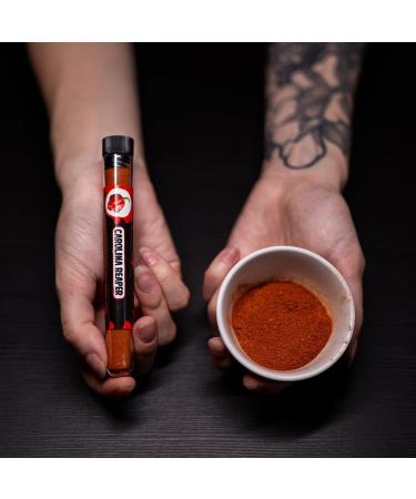 HOTCHIP sro HOT CHIP Carolina Reaper Chili Powder 10 g sharpness up to 2200000 SHU extremely spicy chili powder from Ecuador fruity sweet with notes of cherries and cinnamon ideal for spicy dishes - Buy Online on GoSupps.com